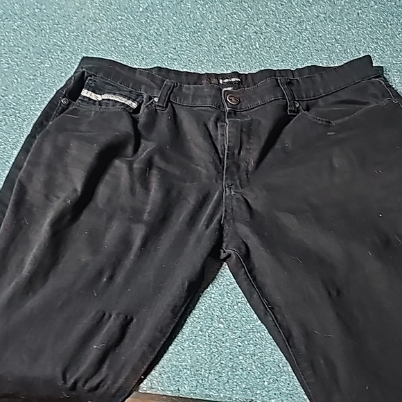 Mens Black Jeans 38 x 32 - Picture 2 of 4